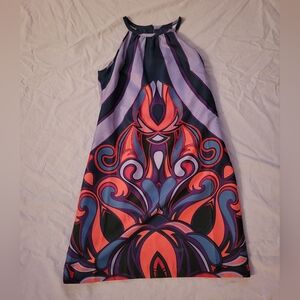 Banana Republic Strapless Mini Dress - Purple and Pink